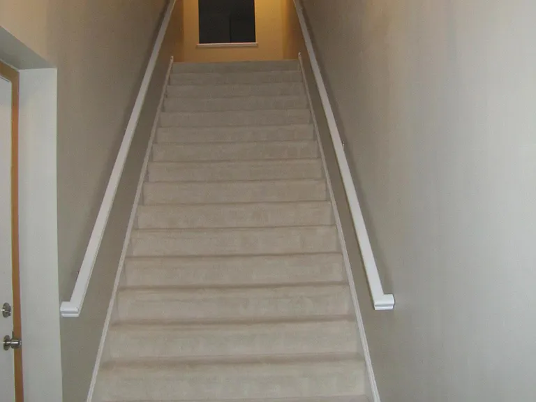 Home entry from garage and front door