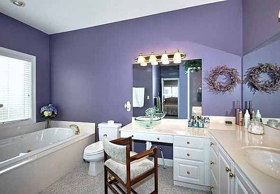 master suite bathroom with jacuzzi tub