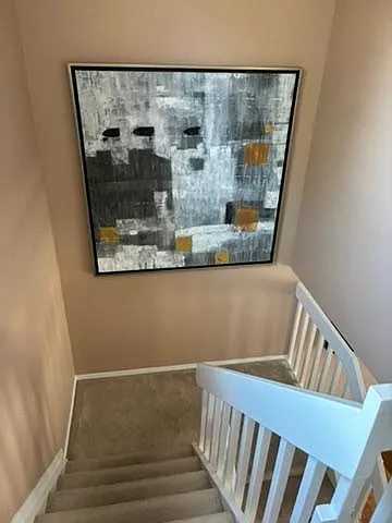 Stairs from main floor to 2nd level