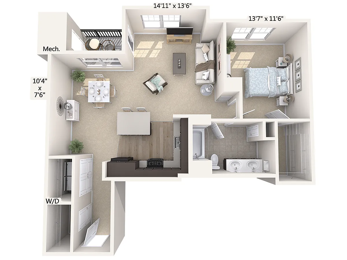 Floor plan A8-930sq-Black