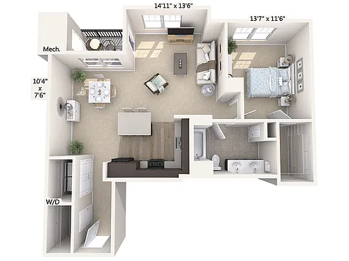 Floor plan A8-930sq-Black