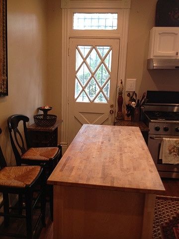 Comfortable main kitchen, visit while you cook!