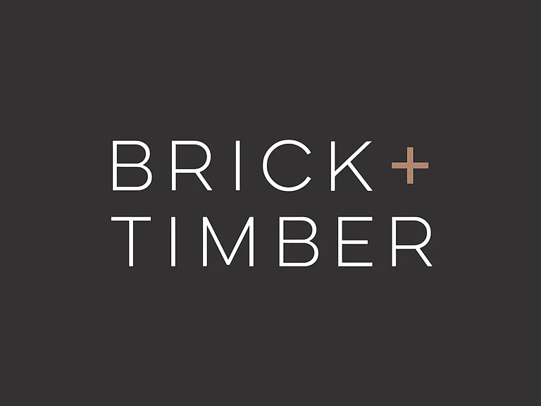 Logo of Brick + Timber, an apartment rental agency in San Francisco, California
