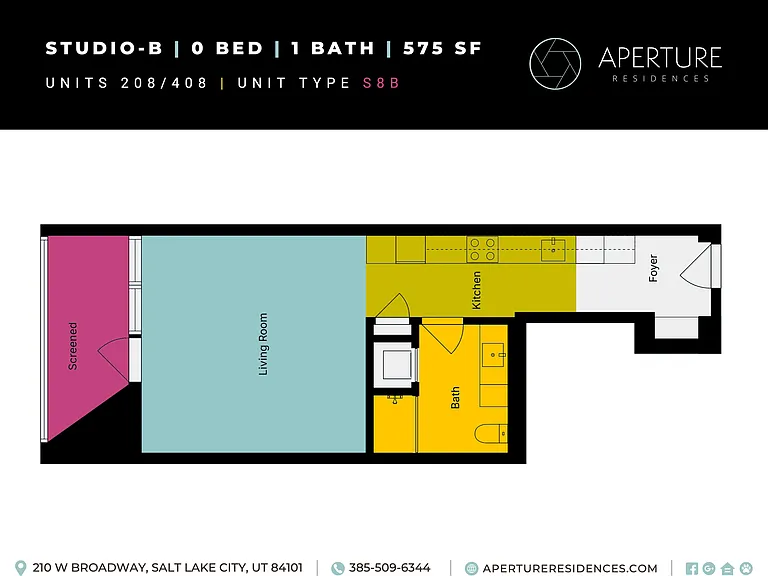 Units 208 408 Aperture - Floor Plan Inserts Units 208 408 Aperture - Floor Plan Inserts