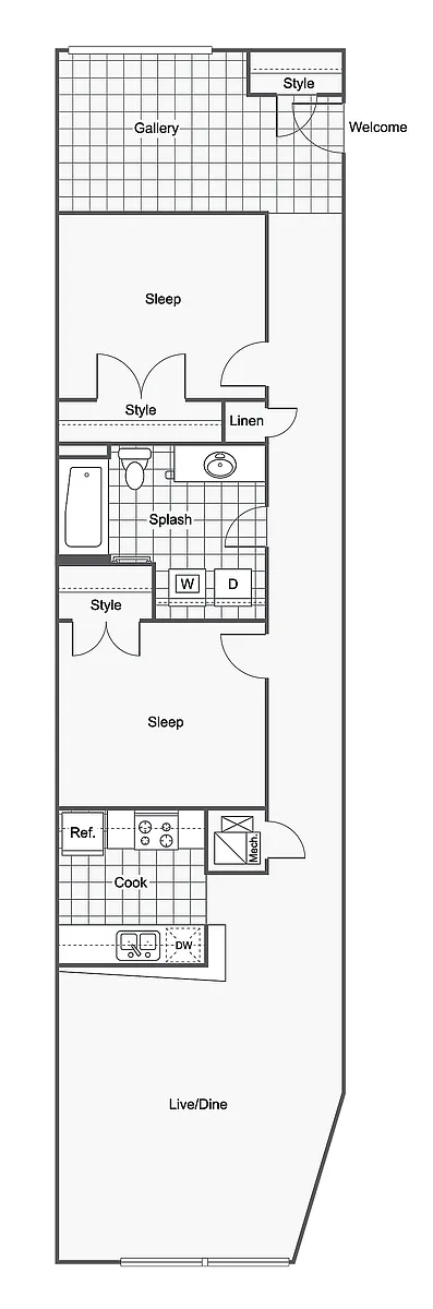 Floor plan Broadway