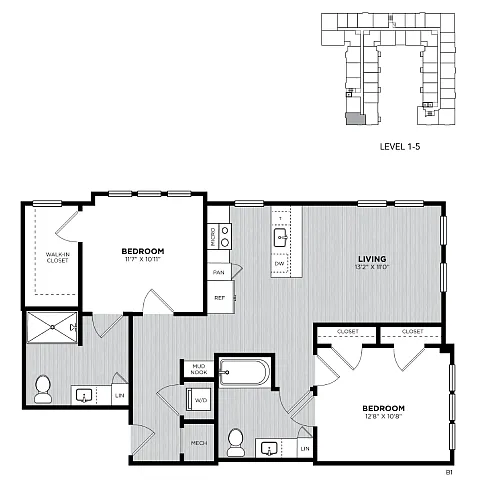 Floor plan B1