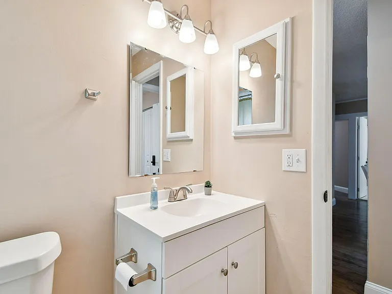 Updated bathroom with shower