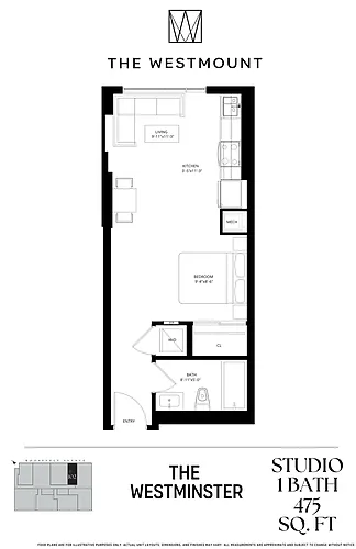 Floor plan 102-Fully Furnished