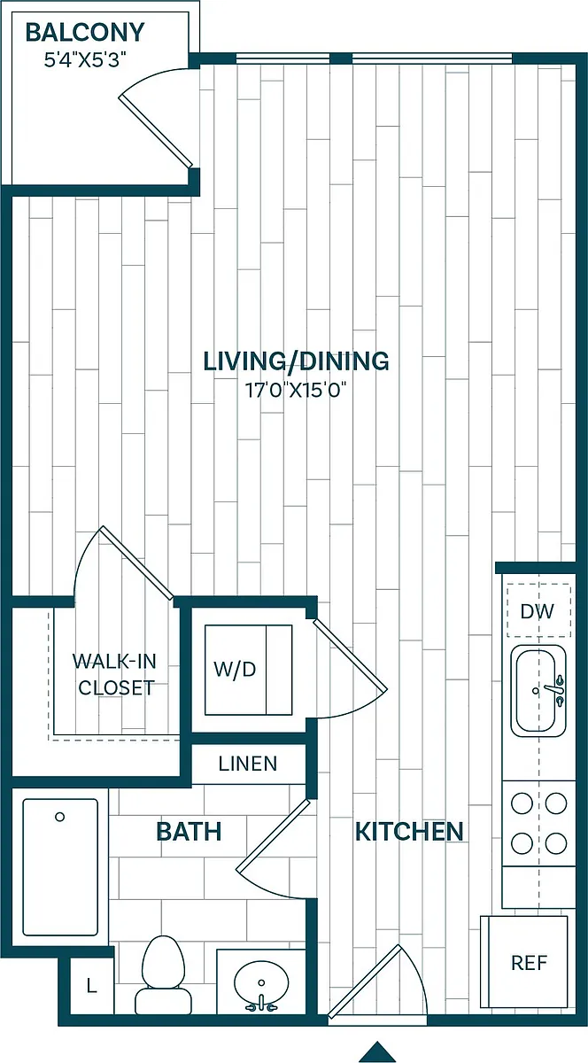Floor plan Studio-S1