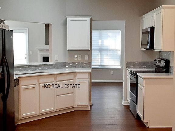 View from dining room to kitchen