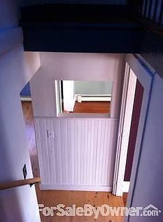 Down the stairwell
						:
						Extra little window added to help the heat rise upstairs