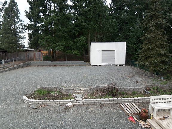 Back yard and storage shed