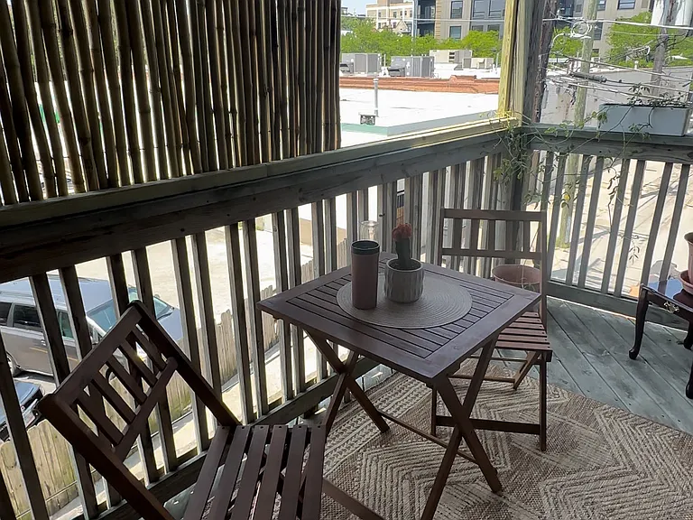 Private deck area