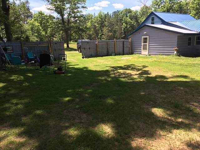Fenced yard