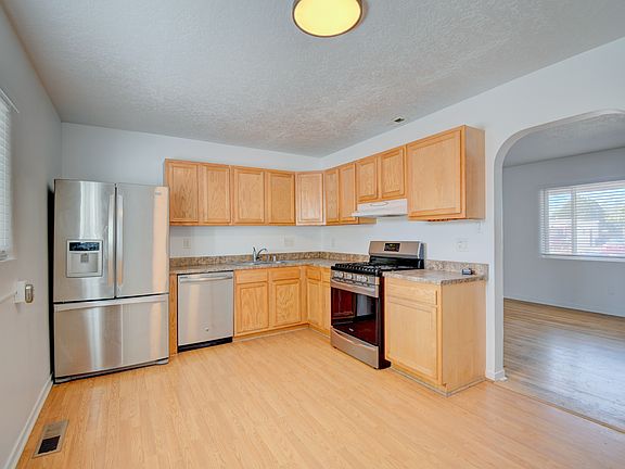 Kitchen featuring stainless steel appliances.