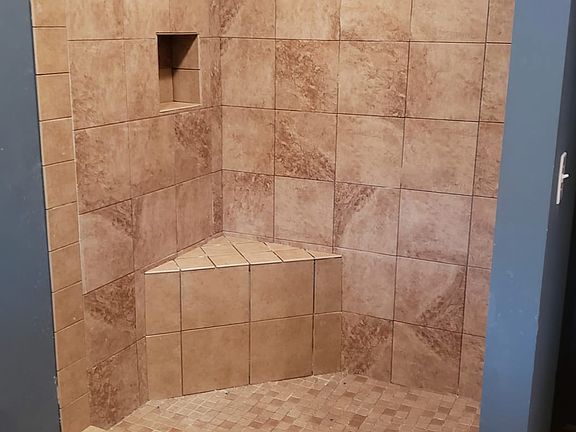 Master shower