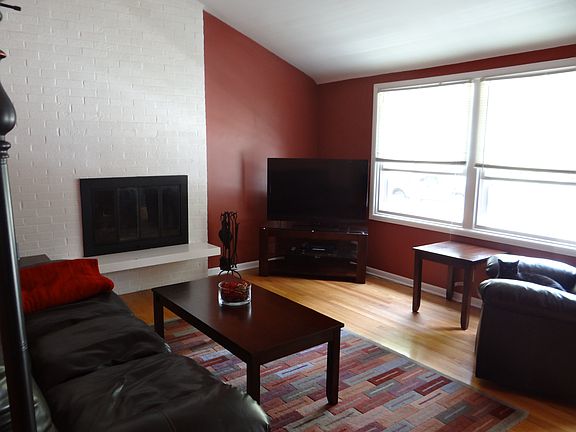 Living room with cathedral c