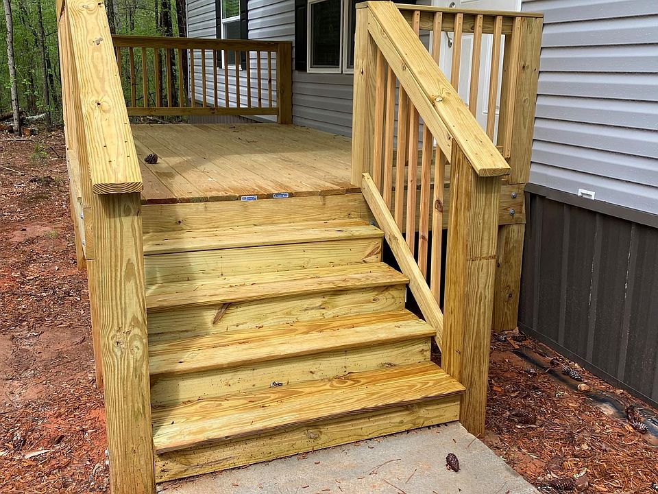 Cement landing, so less mud and dirt inside