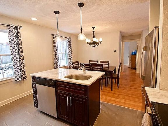 Open light bright kitchen 