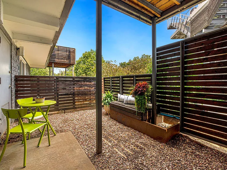 Private Patio on first floor and a private balcony on upper stories Private Patio on first floor and a private balcony on upper stories