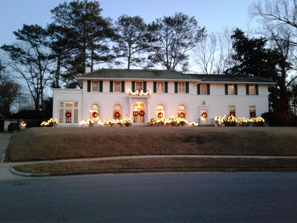 Front View during Christmas