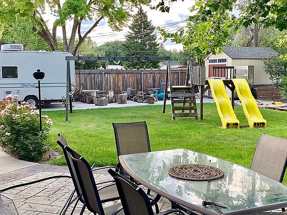 Part of backyard
