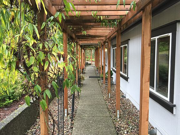 Custom pergola across front 