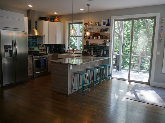 Main floor is full of windows and light