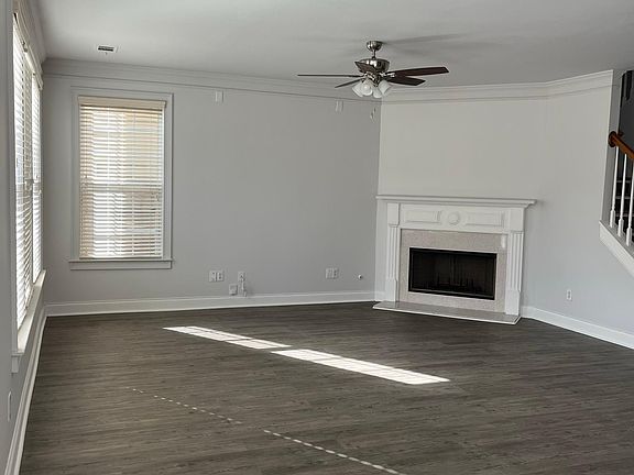 Living room with fireplace