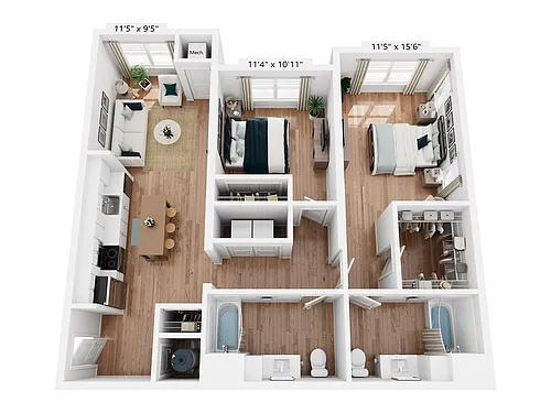 Floor plan B7