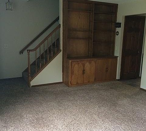 Front room the built in.