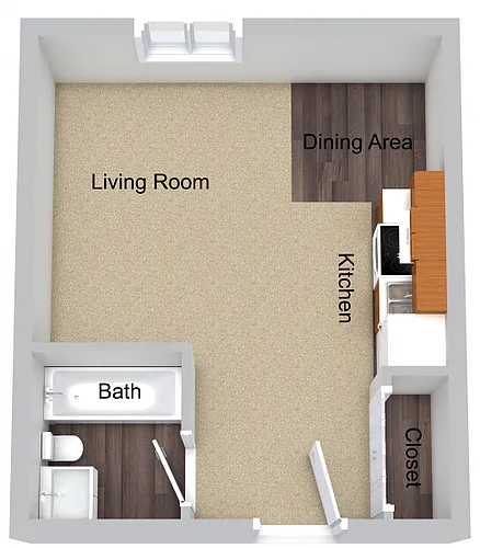 Floor plan Studio