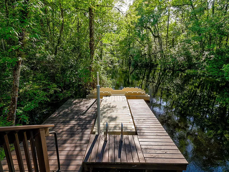 Kayak launch area by the house