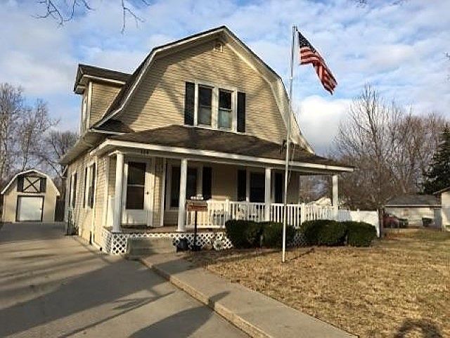 Front view with porch 