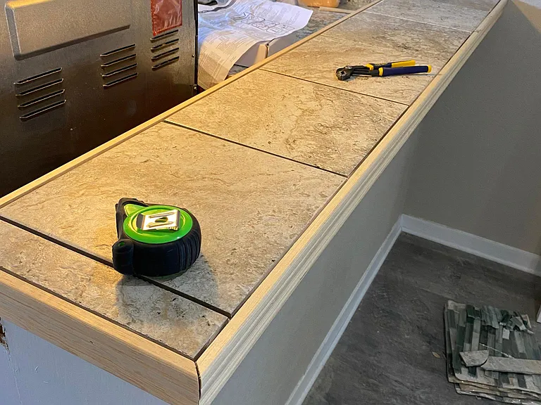 new tile bartop