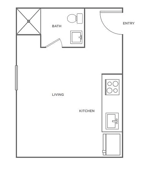 Floor plan Studio (L)