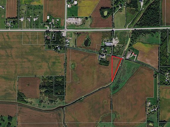 Aerial of Lot = Red Triangle