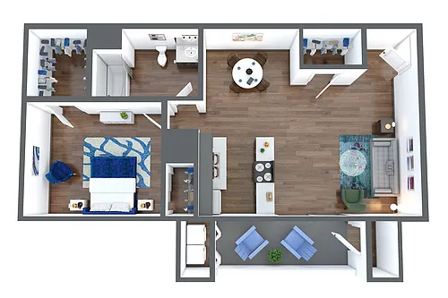 Floor plan One Bedroom