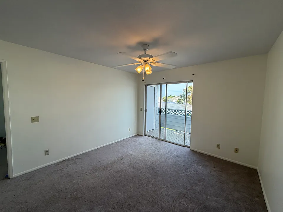 Freshly painted walls throughout the condo