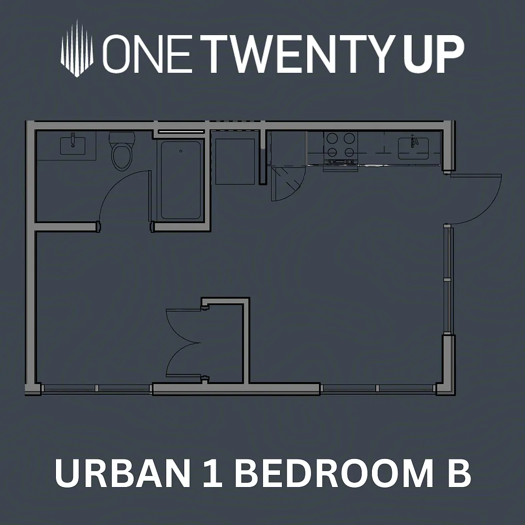 Floor plan Urban One Bedroom B