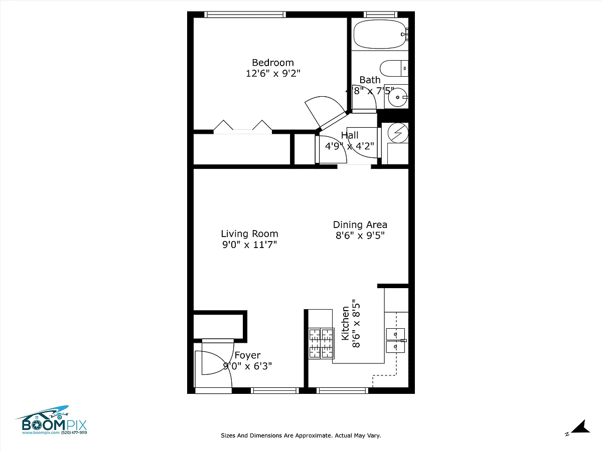Floor plan 1 BEDROOM 2nd FLOOR