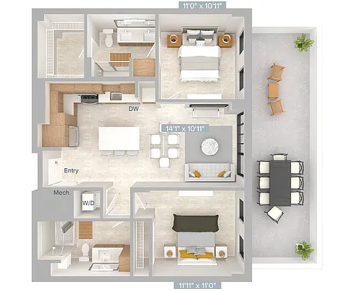 Floor plan B2-S