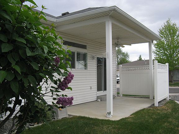 East side covered patio