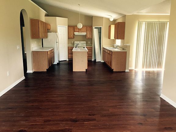 Kitchen and family room