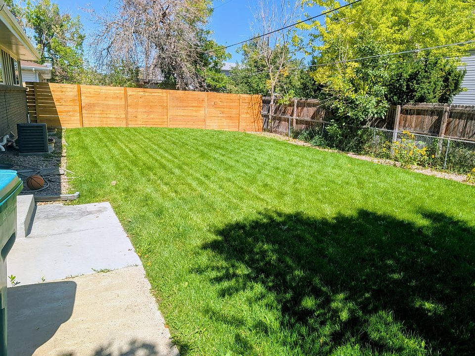 Fenced in back yard