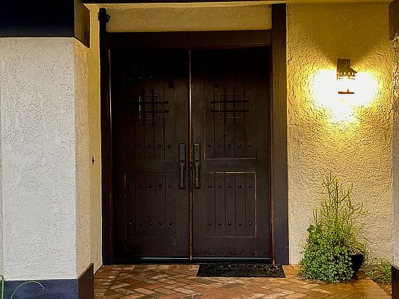 Upgraded front doors
