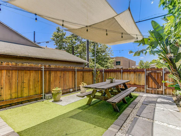 Private backyard