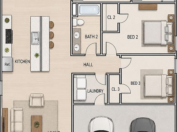 B3X- 3bedrooms 2baths