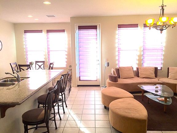 Kitchen and family room