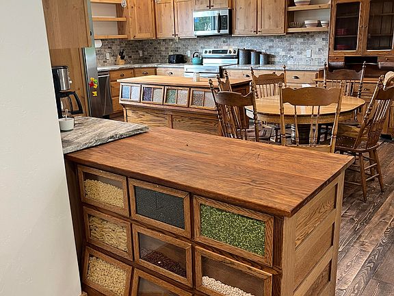 kitchen seen from dining room